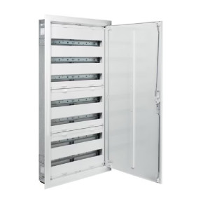 FWU72M2, Rozdzielnica kompletna podtynkowa /k-g 7R 182M wymiary: 1102/1153x560/603x119mm, IP30 IK09 Kl.II, biały; HAGER