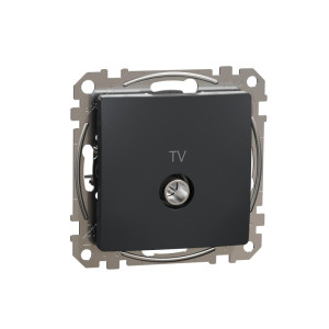 Sedna Design&Elements Gniazdo TV końcowe (4dB), czarny antracyt