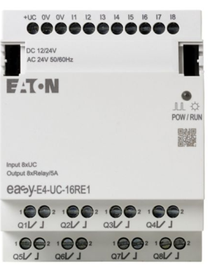 Rozszerzenie wejścia/wyjścia 12-24VDC, 24VAC, 8DI, 8DO-R, EASY-E4-UC-16RE1, easyE4; 197218, EATON ELECTRIC