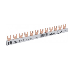 Szyna łączeniowa widełkowa 1P 80A 12mm2 (12 mod.), IZ12/1F/12; 002921018, ETI POLAM
