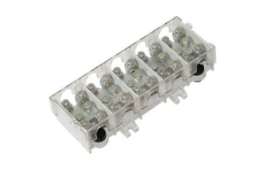 Listwa zaciskowa LG 5x25/16 termoplastyczna z osłoną, montaż na szynę TH35; E.4029, PAWBOL