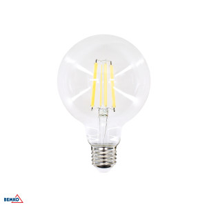 Żarówka LED Filament 230V E27 G95 11W 1500lm 2700K 320st; D86-FLB-E27-G95-110-2K, BEMKO