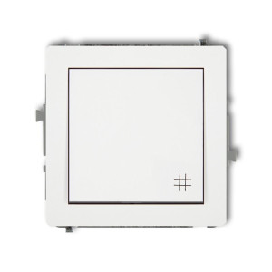 DECO Łącznik krzyżowy 10A 250V, moduł, biały; DWP-6 KARLIK