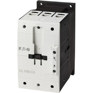 Stycznik mocy 3P 80A 37kW AC-3 400V, cewka 24VDC, zaciski śrubowe, DILM80-EA; 189922, EATON ELECTRIC