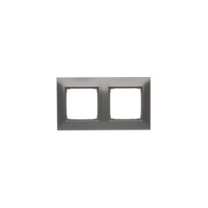 SIMON54 Ramka 2-krotna PREMIUM do puszek karton-gips IP20 / IP44; antracyt