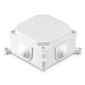 Puszka natynkowa odgałęźna kablowa IP-44, dławice D-25, wymiary: 103x103x60mm, PK-2P BIAŁY; T-11115, PLASTROL