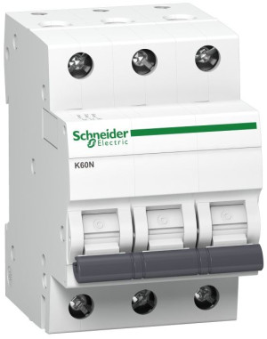 Wyłącznik nadprądowy 3P B 10A 6kA AC, K60N-B10-3; A9K01310, SCHNEIDER ELECTRIC
