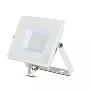 Naświetlacz LED 30W 2340lm, barwa swiatła neutralna biel 4000K, obudowa biała IP65, 5 lat gwar, SAMSUNG chip; 21404, V-TAC