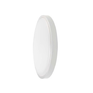 Plafoniera LED okrągła fi 225mm z mikrofalowym czujnikiem ruchu 18W 1800lm, barwa światła: 4000K neutralna biel, IP44 biała ramka, klosz mleczny; 7660, V-TAC