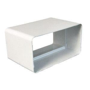 Łącznik kanałów płaskich, wymiary 110x55mm, biały, D/ŁP 110x55; 007-0220, DOSPEL