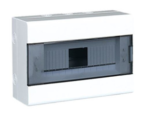 Rozdzielnica modułowa 1x12M (N+PE) natynkowa IP40, drzwi transparentne, SRn-12 (N+PE) ; 1,3, ELEKTRO-PLAST OPATÓWEK