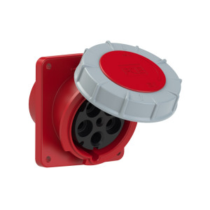 Gniazdo tablicowe skośne 125A 5P 400V 6h IP66/67 125A 400V 3P+Z+N 120x130mm