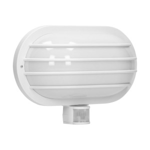 Oprawa LASO z czujnikiem ruchu 180 st. 1xE27 max.60W IP44 biała