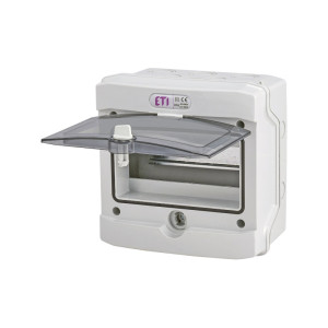 Rozdzielnica natynkowa PV 8 modułów IP65 UV 1500VDC, drzwi transparentne, ECH-8G; 001101061, ETI POLAM