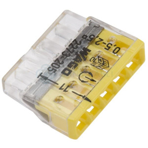 Szybkozłączki WAGO 2273-205 (na drut) 5-polowe 0,5-2,5mm2 COMPACT – Złączki instalacyjne [100 szt.]
