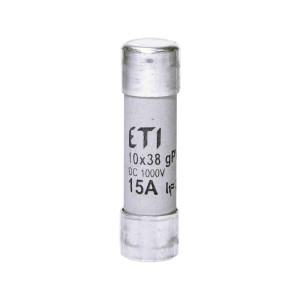 Wkładka topikowa DC cylindryczna PV CH10x38 gPV 15A/1000V DC