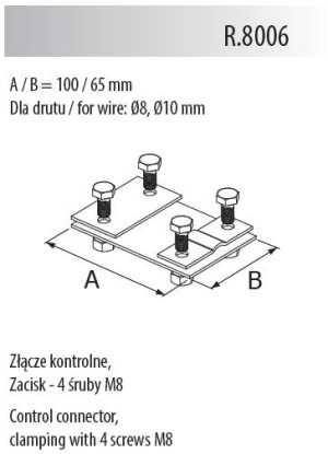 Złącze kontrolne ocynk ogniowy; R.8006, PAWBOL