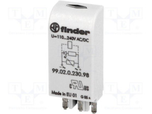 Moduł EMC, LED zielony+warystor 110...240VAC/DC, producent Finder