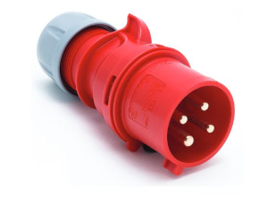 Wtyczka przenośna 32A 4P 400V IP44 czerwona, WP324 SHARK; 024-6, PCE