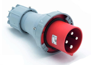 Wtyczka przenośna 63A 4P 400V IP67 czerwona, WP634 POWER TWIST; 034-6 PCE