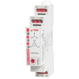 Przekaźnik nadzorczy 3-fazowy 1P 3(N)400/230VAC 50/60Hz, RPN-1VFR-A400; 864373 RELPOL