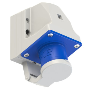 Wtyczka odbiornikowa z klapką 16A 3P 230V 6h IP44