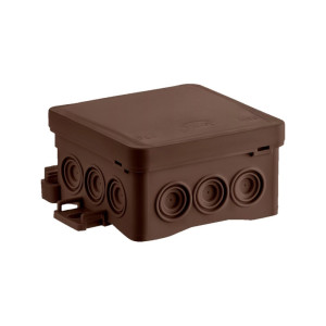 NS6 puszka naścienna fastbox 85x85x40mm IP54 kolor Brązowy