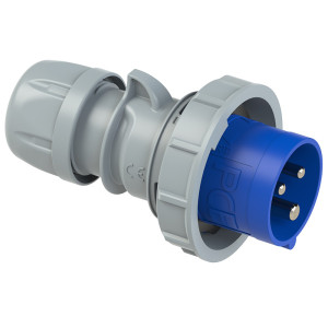Wtyczka przenośna 32A 230V 2P+Z IP67 niebieska, WP323 SHARK TWIST; 0232-6 PCE