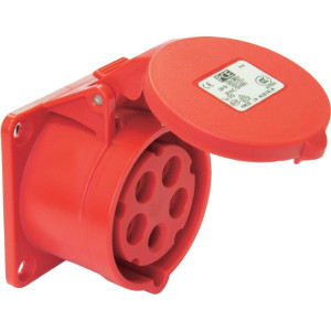 Gniazdo tablicowe proste GTP165 IP44 16A 5P 400V 70MM
