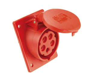 Gniazdo tablicowe skośne GTS325 IP44 32A 5P 400V 80x97mm