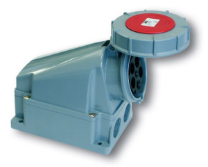 Gniazdo stałe siłowe bez dławika GS635 63A/5P 400V IP67