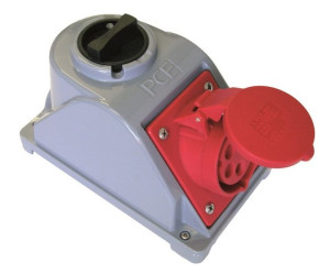 Gniazdo stałe z wyłącznikiem 0-1 32A 4P 3P+Z 400V, IP44, COMBO-POL; 96062440W, PCE