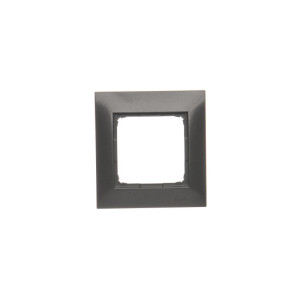 SIMON54 Ramka 1-krotna PREMIUM do puszek karton-gips IP20 / IP44; antracyt