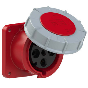 GNIAZDO TABLICOWE PROSTE POWER TWIST IP67 63A 400V 3P+Z 100x100mm