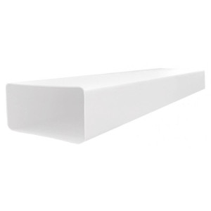 Kanał wentylacyjny płaski, wymiary: 110x55mm długość 0,5m, biały, D/P 110x55/0,5mb; 007-0213, DOSPEL