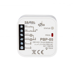PBP-05 PRZEKAŹNIK BISTABILNY 2-KANAŁOWY DOPUSZKOWY 230 V AC