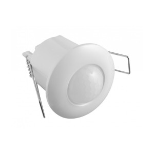 Czujnik ruchu CR-5 MINI, max 800W, 220-240VAC, 50/60Hz, kąt działania 360*, zasięg 6m ± 2,2- 4m, IP20, współpracuje z LED, wpuszczany, biały; CR-CR5M00-00, GTV