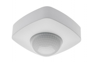 Czujnik ruchu i obecności CO-1, max 2000W, 220-240VAC, 50/60Hz, kąt działania 360st., zasięg 20m ± 2,2 - 6m, IP20, współpracuje z LED, natynkowy, biały; CR-CO1000-00, GTV
