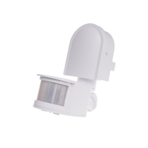 Czujnik ruchu IP44 DR-05 W, 230VAC, 1200W, 180 stopni, biały