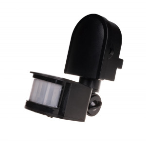 Czujnik ruchu 230VAC, 1000W, 140 stopni, czarny