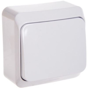 Prima Łącznik natynkowy 1-biegunowy IP20, biały; WDE001010, SCHNEIDER ELECTRIC