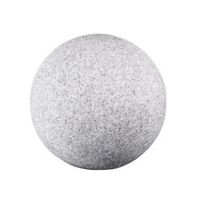 STONO 585 oprawa ogrodowa 1xE27, kula fi.585 granit (imitacja kamienia) jasnoszary