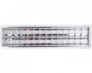 Oprawa nastropowa 2X18W LUXIONA RUBIN do świetlówek liniowych 18W