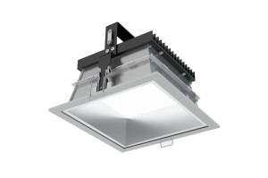 Oprawa downlight LED QUADRA DK.LED 215 20W 3000K 2300lm, dyfuzor opalowy, wersja ON/OFF, kolor SMG
