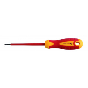 Wkrętak płaski, izolowany 2.5 x 75 mm, 1000V, stal S2