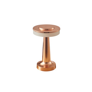 Lampka biurkowa Monum, 3W, 200lm, DC 5V, 1A,3000 K, 3 st. Ściemniania, bateria 1800 mAh, miedziana