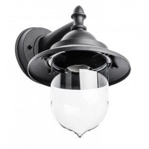 Oprawa ogrodowa TOSKANA-AD, E27, MAX.60W, IP54, AC220-240V, 50-60Hz,kinkiet prosty, czarna; OS-TOS0DA-00, GTV