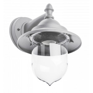 Oprawa ogrodowa TOSKANA-AD, E27, MAX.60W, IP54, AC220-240V, 50-60Hz,kinkiet prosty, szara; OS-TOS0DA-80, GTV