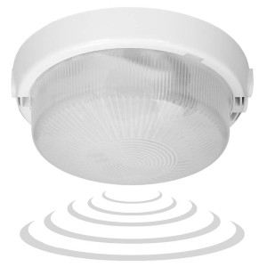 Oprawa oświetleniowa lampa z czujką plafon z mikrofalowym czujnikiem ruchu 100W E27 8080T/MAT-RIVA/MS