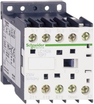 Stycznik mocy TeSys K AC3 12A 3P, styki: 1NO(1Z), cewka 230VAC, zaciski śrubowe; LC1K1210P7, SCHNEIDER ELECTRIC